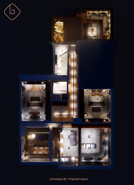 Le Bijou LQ82 Spectacular Limmatview Penthouse Lejlighed Zürich Eksteriør billede